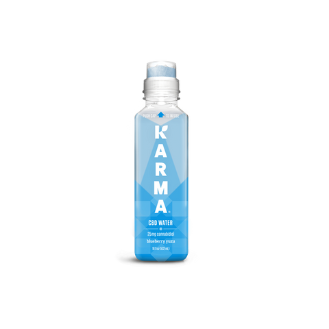 KARMA CBD Blueberry Yuzu - CBD Functional Water - Non-Alcoholic Beverage - 18oz