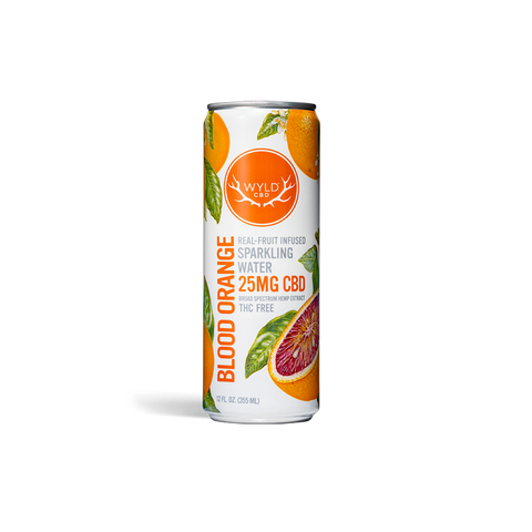 Wyld Blood Orange - CBD Sparkling Water Non-Alcoholic Beverage - 12oz